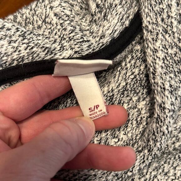 Merona Cowl Neck Black White Boucle Sweater Women’s US Small - Picture 6 of 8